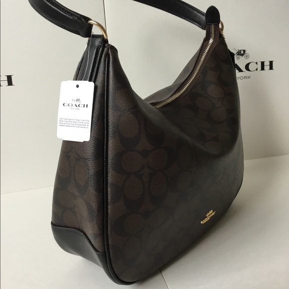 🌷Coach Zip Shoulder Bag In Signature Canvas NWT. - Picture 5 of 8